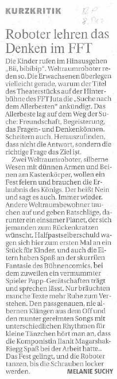 Auf der Suche nach dem Allerbesten_Rheinische Post_08.12.2009